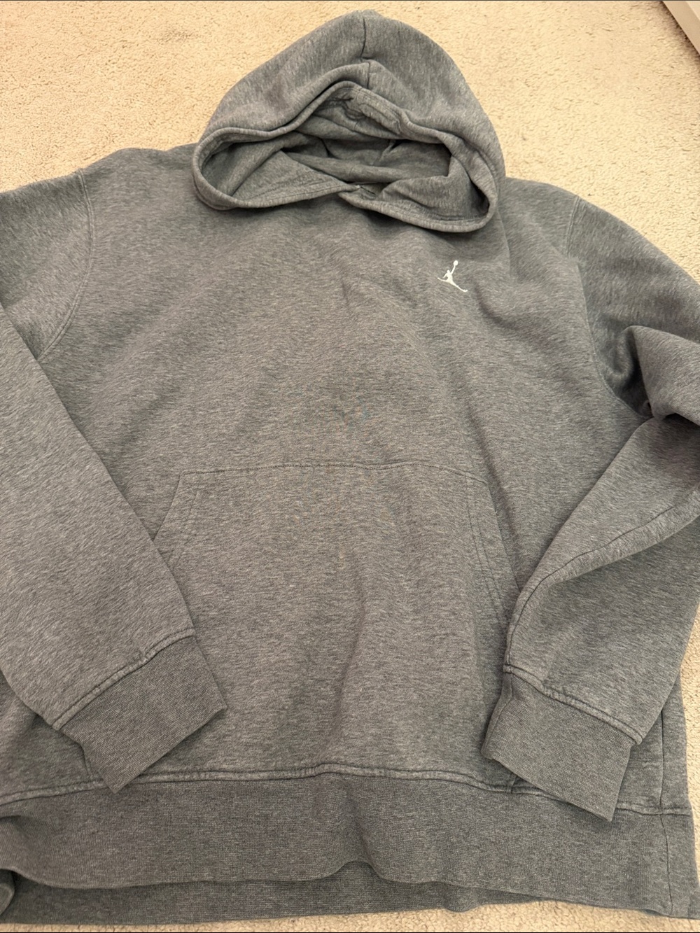 Jordan Men's Heather Gray Pullover Hoodie